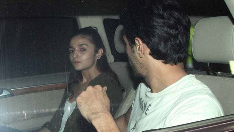 Snapshot: Alia Bhatt attends 'Shaandaar' screening with Sidharth Malhotra