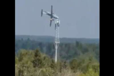 Horrifying Video Captures Russian Military Transport Aircraft Crashing After Catching Fire