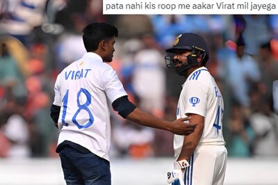 Fan Wearing Kohli Jersey Breaches Security for Rohit Sharma During IND-ENG Test, Memes Ensue