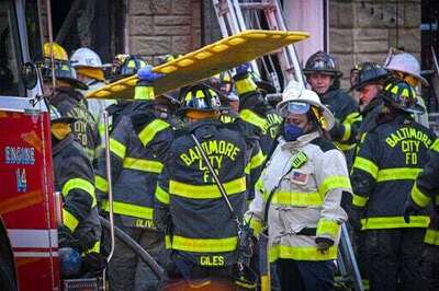 Officials: 3 Baltimore Firefighters Injured, 4th Trapped