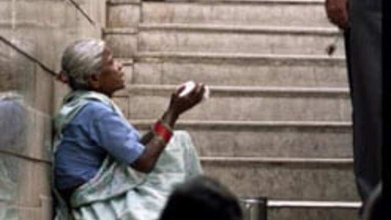 Beggar strikes it rich on strike day