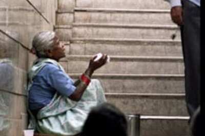 Beggar strikes it rich on strike day