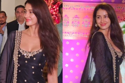Disha Patani's Black Churidar Kurta Set Is A Perfect Pick For Pandal Hopping