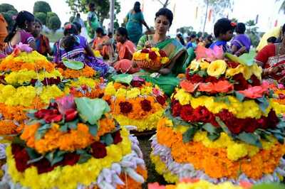 Telanagana's Bathukamma or Flower Festival Event Enters Record Book