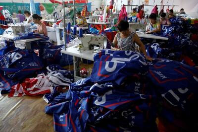 Made in China: Trump Re-Election Flags May Get Burned by His Tariffs