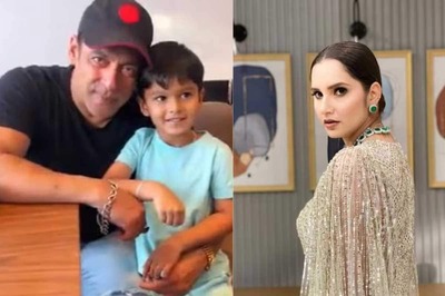 Salman Khan Meets Sania Mirza’s Son Izhaan During Kisi Ka Bhai Kisi Ki Jaan Promotions