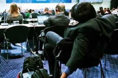 In Pics: Delegates who slept off at Copenhagen