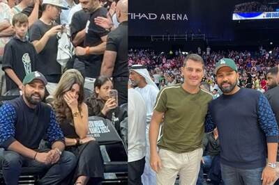 Rohit Sharma Shares Heartwarming Moment With Wife Ritika Sajdeh; Also Meets Iker Casillas at NBA Abu Dhabi Games
