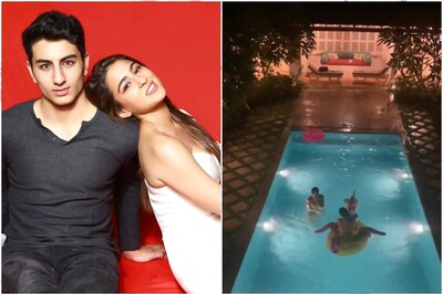 Sara Ali Khan's Happy Rakhi Post has Brother Ibrahim Toppling Her Into the Pool