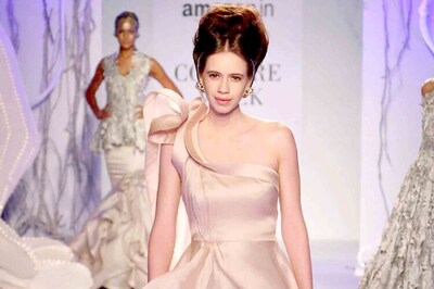 AICW 2015: Kalki Koechlin looks angelic as she glides down the ramp for Gaurav Gupta