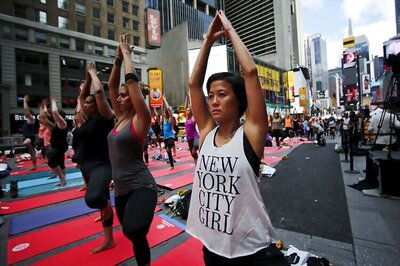 Americans do yoga from East to West coast