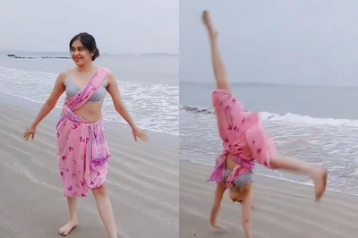 Adah Sharma Performs Cartwheel in Saree, Leaves Everyone Awestruck
