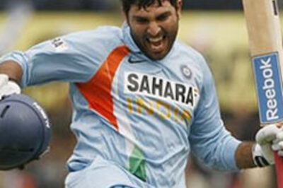 Day in pics: Yuvraj reigns yet again, J-K polls