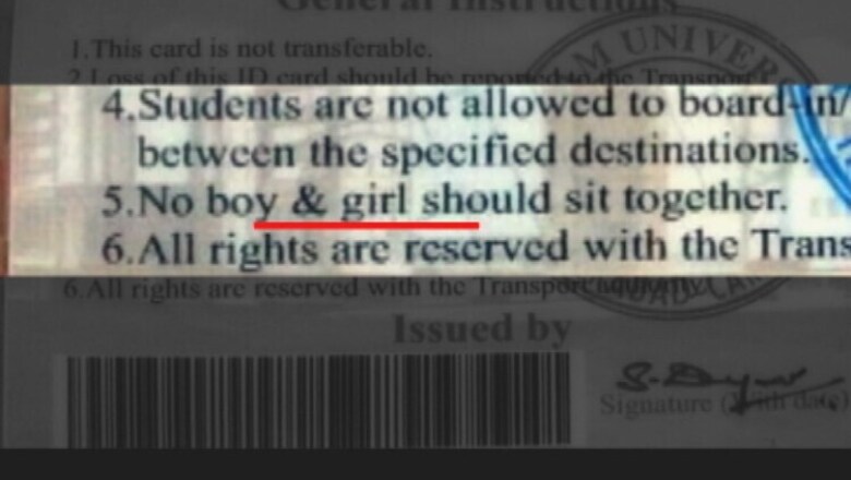 Private University in Hyderabad kicks off storm, orders that boys and girls cannot share a seat on college buses