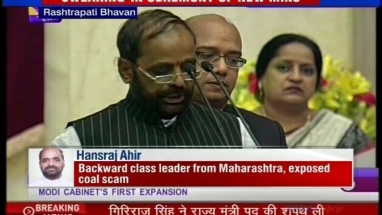 Hansraj Ahir rewarded for exposing coal scam, inducted into Modi ministry