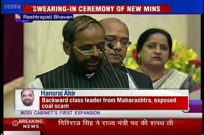 Hansraj Ahir rewarded for exposing coal scam, inducted into Modi ministry