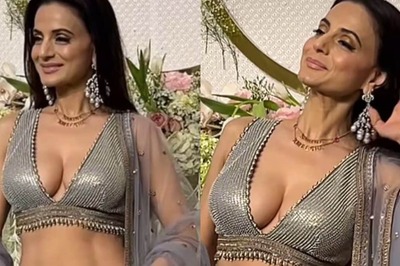 Sexy! Ameesha Patel Flaunts Cleavage In A Low-Neck Choli At Ira Khan's Reception; Watch Hot Video