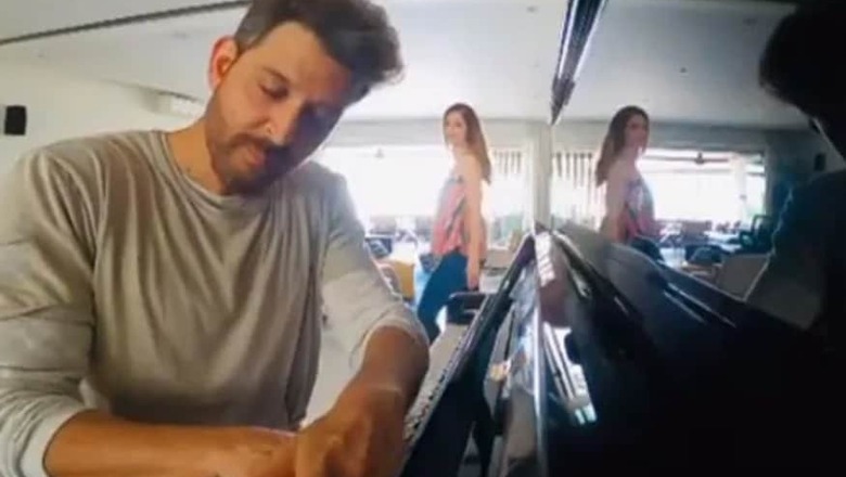 Hrithik Roshan Shows Off His Amazing Piano Skills; Ex-wife Sussanne Khan Videobombs Him