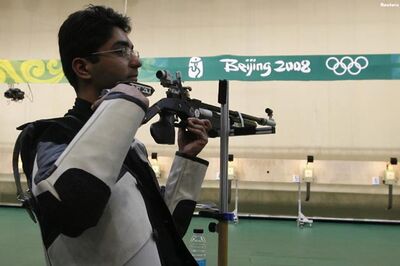 CWG: Bindra checks in at Games Village