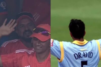 IND vs NED: Rahul Dravid's Million Dollar Reaction After His Images From 1999 World Cup Shown on Big Screen | WATCH