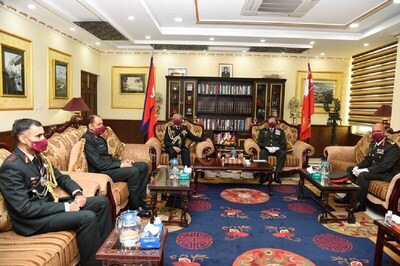 Naravane Conferred Honorary Rank of General of Nepali Army by President Bhandari