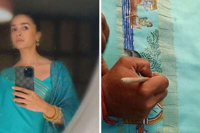 Alia Bhatt's Turquoise Blue Ramayan-Themed Saree Took 100 Hours To Complete