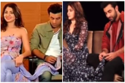 Videos of Ranbir Kapoor Fidgeting with Anushka Sharma's Clothes in Interviews Make Fans Go 'Aww'