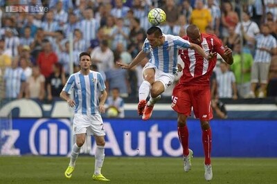 10-man Sevilla draw with Malaga in Spanish league opener