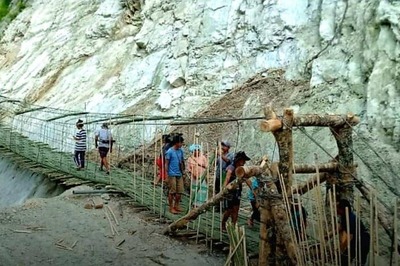 Indigenous Hanging Bridge of Bamboo and Wires keeps Arunachal Connected Amidst Nature’s Fury