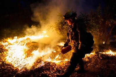 Firefighting Crews Make Slow Progress With California Fires