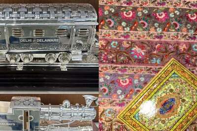 Modi In US: PM Gifts Biden 'Delhi-Delaware' Antique Silver Train, Pashmina Shawl For First Lady