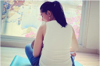Amrita Rao Breastfeeding Son Veer is the Most Beautiful Sight for RJ Anmol, Calls it 'Almost Godly'