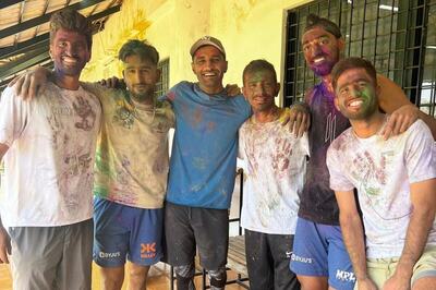 Inside Yuzvendra Chahal's Holi Celebration With Young Brigade At NCA, See Pics