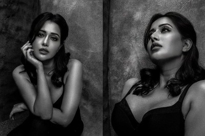 Tamil Actress Raiza Wilson's 'Sad Girl Autumn' Vibes in Corset Black Pantsuit