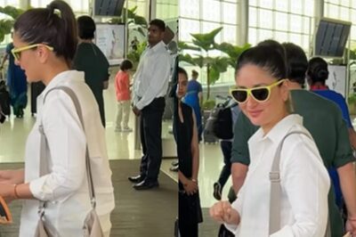 Kareena Kapoor, Saif Ali Khan Jet Off On A Vacation With Taimur, Jeh After Celebrating Diwali; Watch