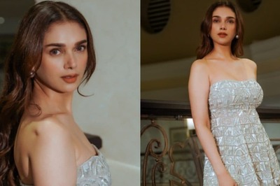 Aditi Rao Hydari Exudes Elegance An Off-Shoulder Creamy-White Ensemble, See Photos