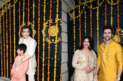 Jeetendra, Divyanka Tripathi-Vivek Dahiya And Others Arrive For Ekta Kapoor's Ganpati Celebration