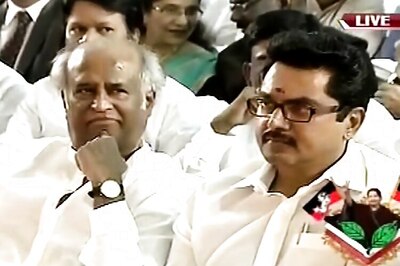 Photo of the day: Rajinikanth attends Jayalalithaa's swearing-in ceremony