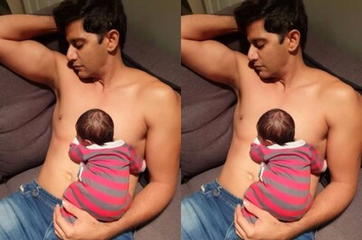 Karanvir Bohra's Newborn Baby Prefers to Sleep on His Chest and Not the Crib