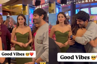 Kartik Aaryan and Sara Ali Khan's Hug Steals the Show; Ananya Panday's Reaction Goes Viral | Watch