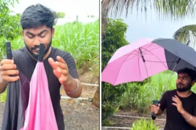 Watch: Man Devises Special ‘Couple Umbrella’ For Lovers
