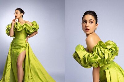 Sara Ali Khan, In Neon Puffy Off-Shoulder Gown, Is Raising The Glam Bar