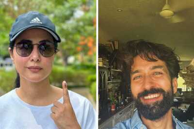 From Hina Khan To Nakuul Mehta, Television Celebrities Cast Their Vote In Mumbai