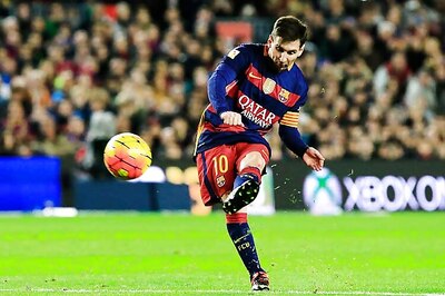 Lionel Messi scores his 500th goal as Barcelona set a record in win over Real Betis