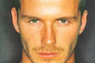 Beckham has a 'milk moustache'