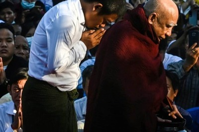 80-year-old Buddhist Monk's Reappearance Brings Solace in Coup-hit Myanmar
