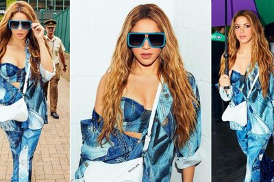 Shakira Kills It in Exquisite Moschino Denim Co-ords and a Rs 1.65 Lakh Bag at Wimbledon 2023
