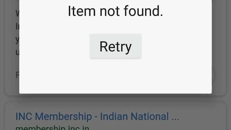 On the Day Congress Gave a Call to Delete NaMo App, it Ends up Taking Down its Own