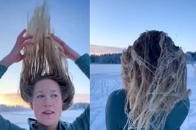 Watch: Woman’s Hair Freezes As She Steps Outside In -30 Degree Celsius