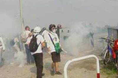 Police, protesters clash ahead of G8 meet in Italy